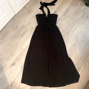 BCBG long formal black dress